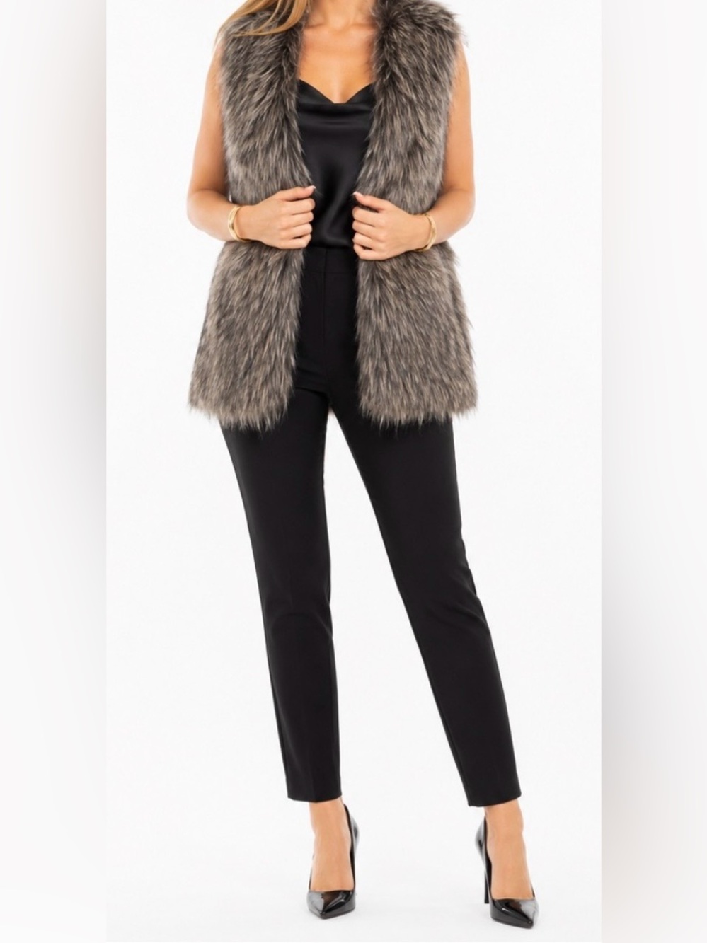 Nicole by Nicole Miller Faux Fur Vest